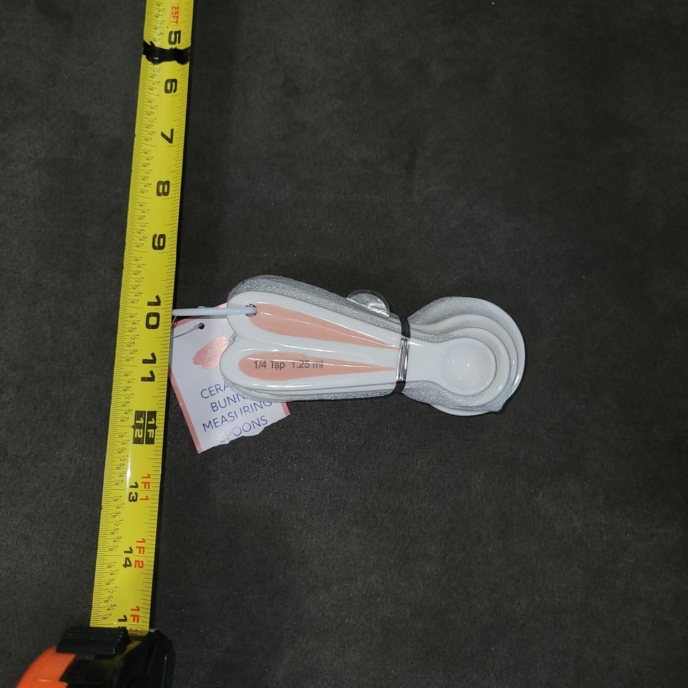 Ceramic Bunny Rabbit Ears Measuring Spoons - Picture 10 of 10